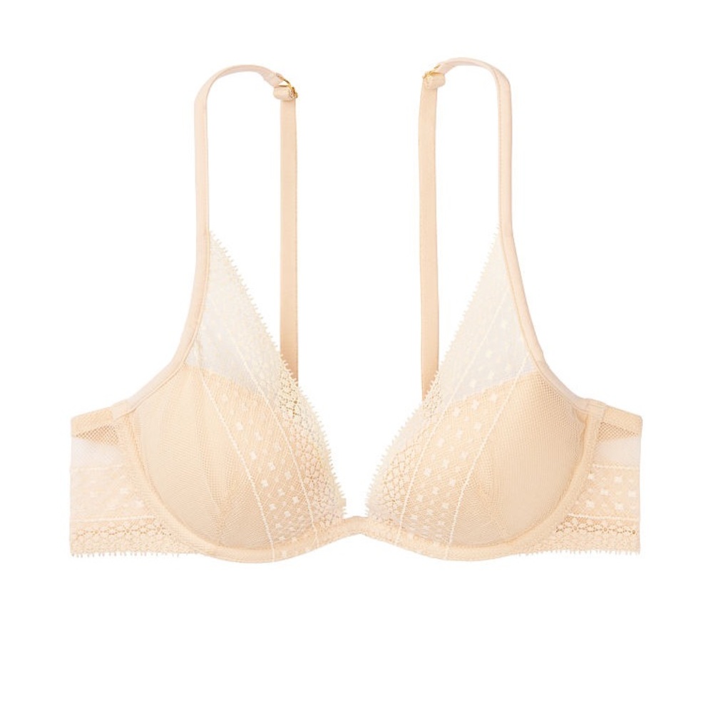 Incredible Lightly lined lace plunge bra